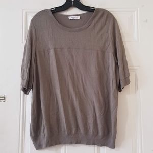 Stizzoli Made in Italy Knit Short Sleeves Viscose Blend Top